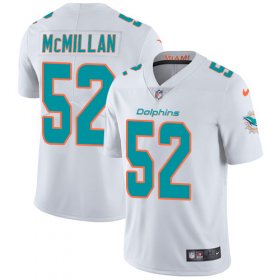 Wholesale Cheap Nike Dolphins #52 Raekwon McMillan White Men\'s Stitched NFL Vapor Untouchable Limited Jersey