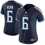 Wholesale Cheap Nike Titans #6 Brett Kern Navy Blue Team Color Women's Stitched NFL Vapor Untouchable Limited Jersey