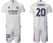 Wholesale Cheap Men 2020-2021 club Real Madrid home 20 white Soccer Jerseys