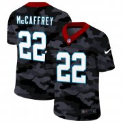 Cheap Carolina Panthers #22 Christian McCaffrey Men's Nike 2020 Black CAMO Vapor Untouchable Limited Stitched NFL Jersey
