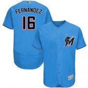 Wholesale Cheap marlins #16 Jose Fernandez Blue Flexbase Authentic Collection Stitched MLB Jersey