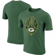 Wholesale Cheap Men's Green Bay Packers Nike Green Fan Gear Icon Performance T-Shirt
