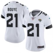 Wholesale Cheap Nike Jaguars #21 A.J. Bouye White Women's Stitched NFL Vapor Untouchable Limited Jersey