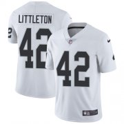 Wholesale Cheap Nike Raiders #42 Cory Littleton White Youth Stitched NFL Vapor Untouchable Limited Jersey