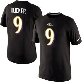 Wholesale Cheap Nike Baltimore Ravens #9 Justin Tucker Pride Name and Number NFL T-Shirt Black