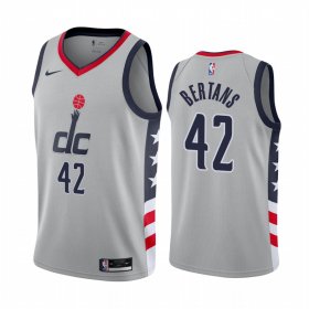 Wholesale Cheap Nike Wizards #42 Davis Bertans Gray NBA Swingman 2020-21 City Edition Jersey