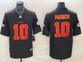 Cheap Men\'s Kansas City Chiefs #10 Isiah Pacheco Black Fashion Vapor Limited Stitched Jersey