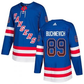 Wholesale Cheap Adidas Rangers #89 Pavel Buchnevich Royal Blue Home Authentic Drift Fashion Stitched NHL Jersey