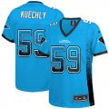 Wholesale Cheap Nike Panthers #59 Luke Kuechly Blue Alternate Women's Stitched NFL Elite Drift Fashion Jersey