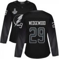Cheap Adidas Lightning #29 Scott Wedgewood Black Alternate Authentic Women's 2020 Stanley Cup Champions Stitched NHL Jersey