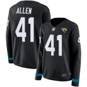 Wholesale Cheap Nike Jaguars #41 Josh Allen Black Team Color Women's Stitched NFL Limited Therma Long Sleeve Jersey
