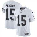 Wholesale Cheap Nike Raiders #15 Nelson Agholor White Men's Stitched NFL Vapor Untouchable Limited Jersey
