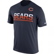 Wholesale Cheap Men's Chicago Bears Nike Practice Legend Performance T-Shirt Navy