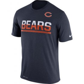 Wholesale Cheap Men\'s Chicago Bears Nike Practice Legend Performance T-Shirt Navy