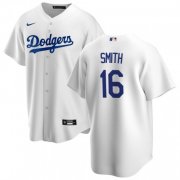 Wholesale Cheap Men's Los Angeles Dodgers #16 Will Smith White Home Baseball Jersey
