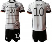 Wholesale Cheap Men 2021 European Cup Germany home white 10 Soccer Jersey