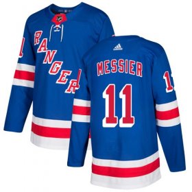 Wholesale Cheap Adidas Rangers #11 Mark Messier Royal Blue Home Authentic Stitched Youth NHL Jersey