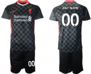 Wholesale Cheap Men 2020-2021 club Liverpool Second away customized black Soccer Jerseys