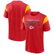 Wholesale Men's Kansas City Chiefs Red Gold Home Stretch Team T-Shirt