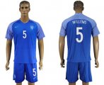 Wholesale Cheap Holland #5 Willems Away Soccer Country Jersey