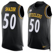 Wholesale Cheap Nike Steelers #50 Ryan Shazier Black Team Color Men's Stitched NFL Limited Tank Top Jersey