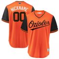 Wholesale Cheap Men's Baltimore Orioles Majestic Orange 2018 Players' Weekend Cool Base Custom Jersey