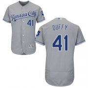 Wholesale Cheap Royals #41 Danny Duffy Grey Flexbase Authentic Collection Stitched MLB Jersey