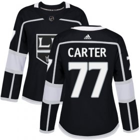 Wholesale Cheap Adidas Kings #77 Jeff Carter Black Home Authentic Women\'s Stitched NHL Jersey