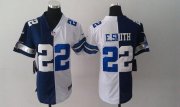 Wholesale Cheap Nike Cowboys #22 Emmitt Smith Navy Blue/White Women's Stitched NFL Elite Split Jersey