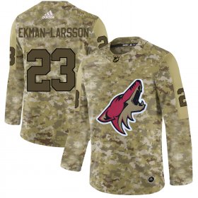 Wholesale Cheap Adidas Coyotes #23 Oliver Ekman-Larsson Camo Authentic Stitched NHL Jersey