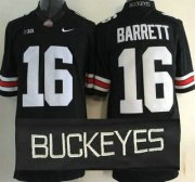 Wholesale Cheap Ohio State Buckeyes #16 J.T. Barrett Black 2015 College Football Nike Limited Jersey