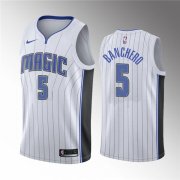 Wholesale Cheap Men's Orlando Magic #5 Paolo Banchero White 2022 Draft Basketball Stitched Jersey