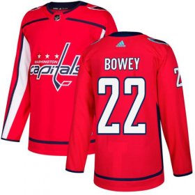Wholesale Cheap Adidas Capitals #22 Madison Bowey Red Home Authentic Stitched NHL Jersey