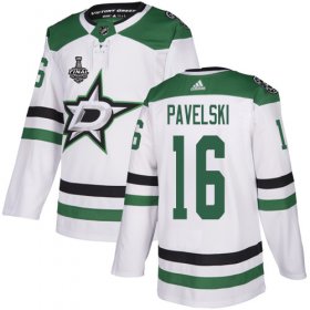 Wholesale Cheap Adidas Stars #16 Joe Pavelski White Road Authentic 2020 Stanley Cup Final Stitched NHL Jersey