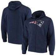 Wholesale Cheap New England Patriots G-III Sports by Carl Banks Primary Logo Full-Zip Hoodie Navy