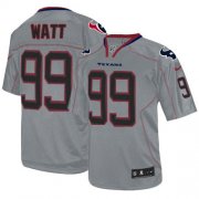 Wholesale Cheap Nike Texans #99 J.J. Watt Lights Out Grey Men's Stitched NFL Elite Jersey