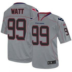 Wholesale Cheap Nike Texans #99 J.J. Watt Lights Out Grey Men\'s Stitched NFL Elite Jersey