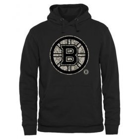 Wholesale Cheap Men\'s Boston Bruins Black Rink Warrior Pullover Hoodie