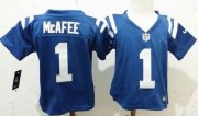 Wholesale Cheap Toddler Nike Colts #1 Pat McAfee Royal Blue Team Color Stitched NFL Elite Jersey