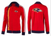 Wholesale Cheap NFL Baltimore Ravens Team Logo Jacket Orange