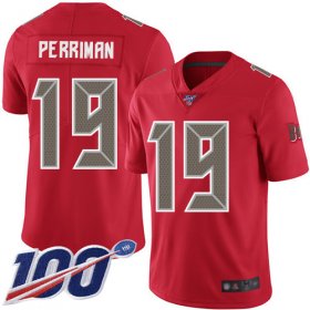 Wholesale Cheap Nike Buccaneers #19 Breshad Perriman Red Men\'s Stitched NFL Limited Rush 100th Season Jersey