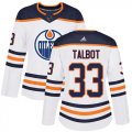 Wholesale Cheap Adidas Oilers #33 Cam Talbot White Road Authentic Women's Stitched NHL Jersey