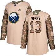 Wholesale Cheap Adidas Sabres #13 Jimmy Vesey Camo Authentic 2017 Veterans Day Stitched NHL Jersey