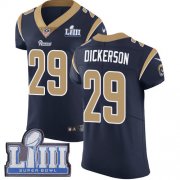 Wholesale Cheap Nike Rams #29 Eric Dickerson Navy Blue Team Color Super Bowl LIII Bound Men's Stitched NFL Vapor Untouchable Elite Jersey