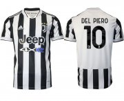 Wholesale Cheap Men 2021-2022 Club Juventus home aaa version white 10 Adidas Soccer Jersey