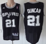 Wholesale Cheap San Antonio Spurs #21 Tim Duncan Revolution 30 Swingman Black Jersey