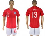 Wholesale Cheap England #13 Hart Away Soccer Country Jersey
