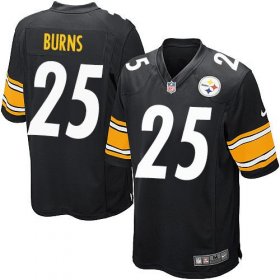 Wholesale Cheap Nike Steelers #25 Artie Burns Black Team Color Youth Stitched NFL Elite Jersey