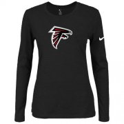 Wholesale Cheap Women's Nike Atlanta Falcons Of The City Long Sleeve Tri-Blend NFL T-Shirt Black