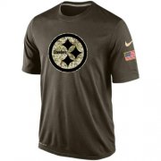 Wholesale Cheap Men's Pittsburgh Steelers Salute To Service Nike Dri-FIT T-Shirt